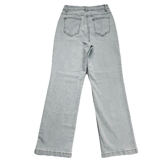 Ettelo High Rise Trouser Jeans 4 (26x28) Blue Light Wash Denim Stretch Womens - Picture 3 of 9